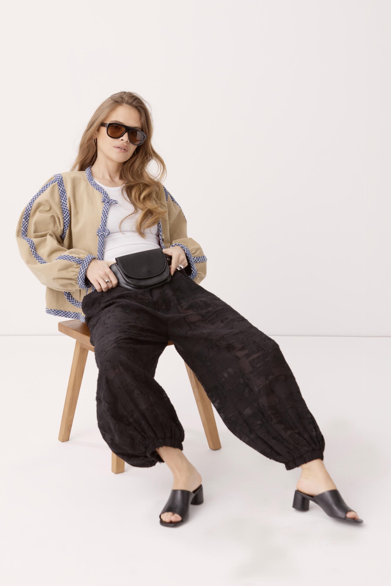 Barbo Jacquard Torn bukser - sort